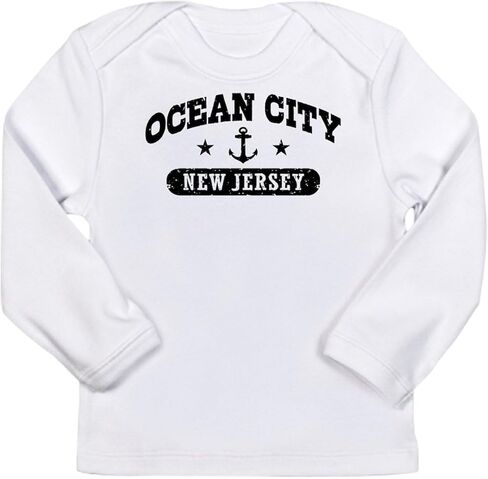 تي شيرت CafePress Ocean City NJ بأكمام طويلة للأطفال الرضع لطيف بأكمام طويلة in Kuwait