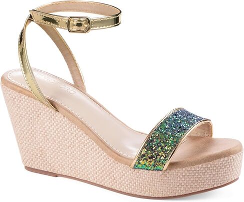 Comfortable Platform Sandals for Women, Open Toe Crossband Wedge Shoes with Cushioned Insole in Kuwait