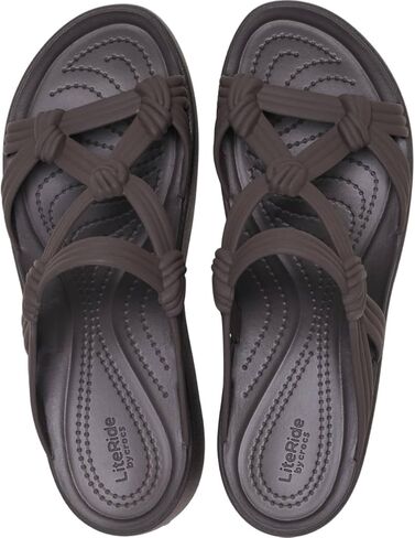 Crocs Women's Brooklyn Knot Sky Wedge Platform Sandals, Espresso Knot, 9 in Kuwait