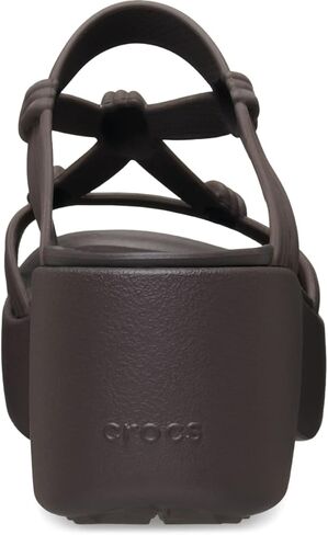 Crocs Women's Brooklyn Knot Sky Wedge Platform Sandals, Espresso Knot, 9 in Kuwait