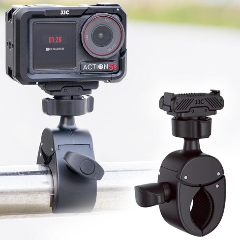 JJC Action 6 حامل عمود الدراجة المغناطيسي لـ DJI Osmo Action 6 وملحقات النانو، مع رأس كروي، حامل عمود الدراجة المقود للدراجة النارية، مشبك سرطان البحر ABS خفيف الوزن لمكتب أنبوب الأنبوب الدائري in Kuwait
