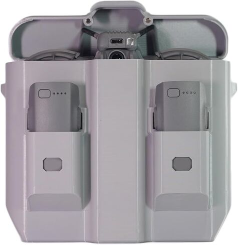 Storage Box Case for DJI Neo 2 3D Printed Protective Carrying Case, Anti-Pressure Hard Case with Magnetic Lid and 2 Battery Compartments Portable for NEO2 Drone Protection Accessories in Kuwait