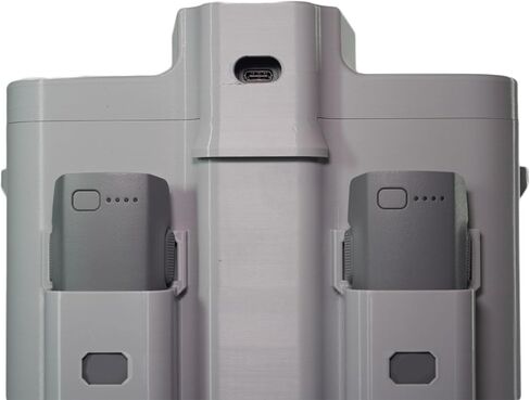 Storage Box Case for DJI Neo 2 3D Printed Protective Carrying Case, Anti-Pressure Hard Case with Magnetic Lid and 2 Battery Compartments Portable for NEO2 Drone Protection Accessories in Kuwait