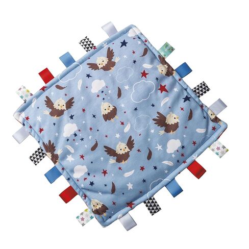 بطانية Taggies Lovey for Baby الأصلية المريحة للأمان مع علامات حسية، 30.48 × 30.48 سم، Giddy Up Pony in Kuwait