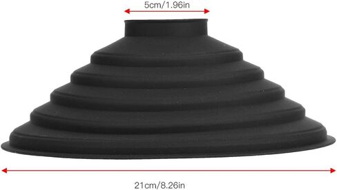 Lens Hood, Anti Glass Anti Reflective Silicone Rubber Collapsible Len Hood Cap Shade for Enhanced Photography and Video Footag in Kuwait