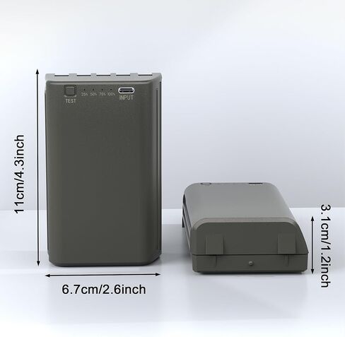 بطارية JYJZPB 2 حزمة 6.0 أمبير قابلة لإعادة الشحن متوافقة مع كاميرا Stealth Cam Trail Flashback، Deceptor MAX، Fusion MAX، بطارية ليثيوم 11.1 فولت in Kuwait
