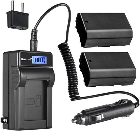 Kastar 3-Pack NP-FZ100 Battery and LCD AC Charger Compatible with Sony Alpha A9 II A9II α9 II α9II Sony Alpha A7 III α7III Sony Alpha ILCE-7M3 Sony Alpha ILCE-7M3K Cameras in Kuwait