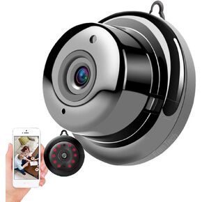 Q&F Tech V380Pro Mini WiFi Wireless HD Video Camera with Audio for Home Security, Small Smart Dome Camera, Night Vision, Motion Detection, Security Surveillance System, Cloud &TF Card Available in Saudi Arabia