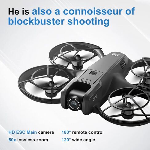 Hobby Mini Drone With Display Screen, Dual Cameras, 360° Propeller Guard, Optical Flow Positioning, Brushless Motor, One Key Takeoff/Landing, Headless Mode, Hovering, LED Light, 2 Batteries, Handbag, Beginner-Friendly FPV Remote Control Quadcopter, Small  in Kuwait