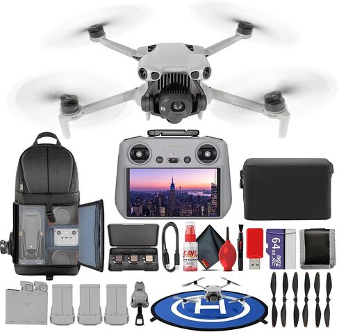 DJI Mini 5 Pro Drone RC2 Fly More Combo Plus حزمة المبتدئين للكاميرا الجوية خفيفة الوزن | مجموعة التصوير الفوتوغرافي المحمولة لتتبع الطيران الذكي الممتد مع بطاقة سعة 64 جيجابايت + وسادة الهبوط + المزيد in Kuwait