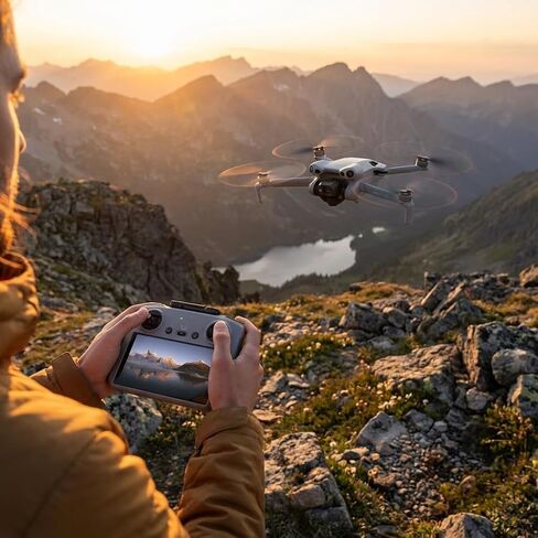 DJI Mini 5 Pro Drone RC2 Fly More Combo Plus حزمة المبتدئين للكاميرا الجوية خفيفة الوزن | مجموعة التصوير الفوتوغرافي المحمولة لتتبع الطيران الذكي الممتد مع بطاقة سعة 64 جيجابايت + وسادة الهبوط + المزيد in Kuwait