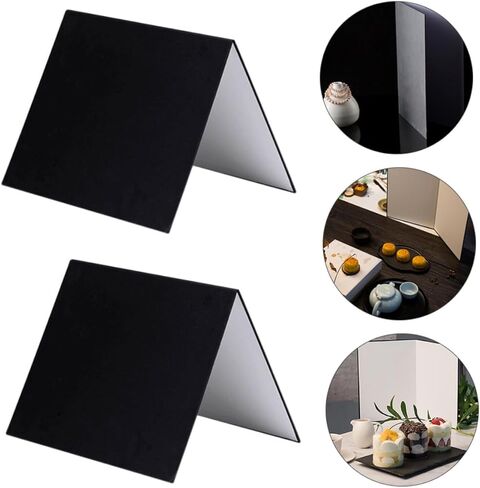 Toddmomy 2pcs A4 Foldable Photography Reflective Board and Light Diffuser for Camera Lighting, Portable Cardboard Reflector for Studio and Outdoor Still Life Photography in Kuwait