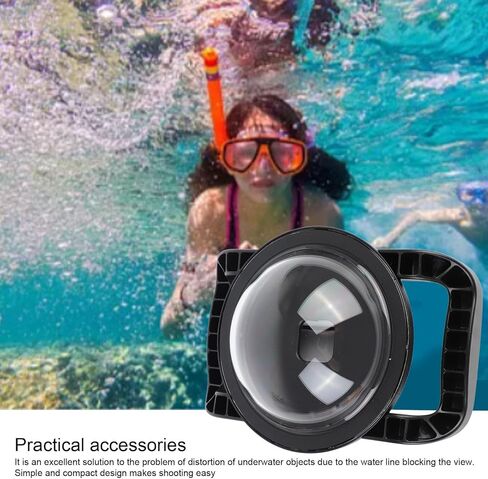 Action Camera Dome Port Housing Case, Water to 147.6FT, 180 Degree Wide Angle for 12 11 10 9 Sports Cameras - Superior Underwater Performance, Acrylic Construction, in Kuwait