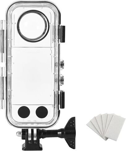 حافظة مقاومة للماء بطول 40 متر/131 قدم لكاميرا Insta 360 X3، غطاء حماية للغوص تحت الماء لكاميرا الحركة Insta 360 X3 مع ملحقات الدعامة in Kuwait