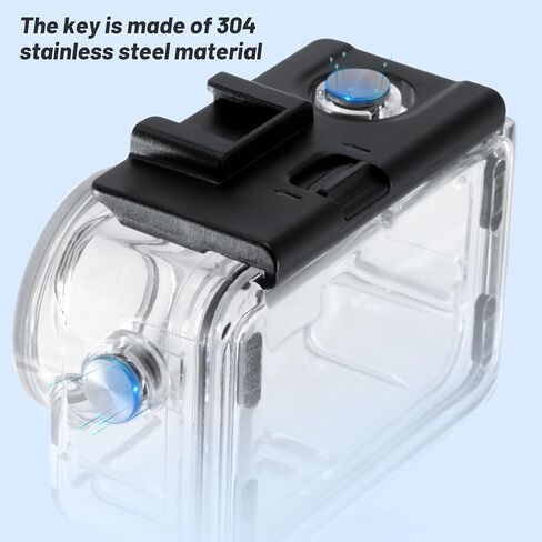 Yunseity Diving Case for Action 5 Pro 4 3 Action Camera, 31ft Diving Housing with Tempered Glass Lens and Cold Shoe Mount, for Underwater Photography and Water Sports in Kuwait