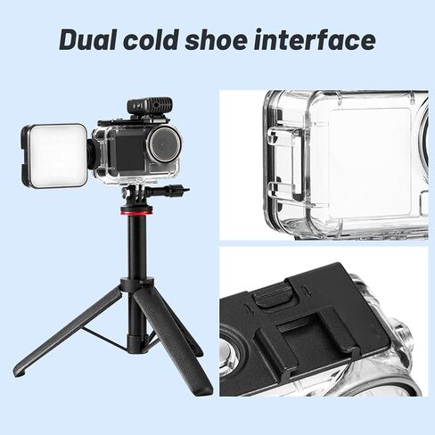 Yunseity Diving Case for Action 5 Pro 4 3 Action Camera, 31ft Diving Housing with Tempered Glass Lens and Cold Shoe Mount, for Underwater Photography and Water Sports in Kuwait