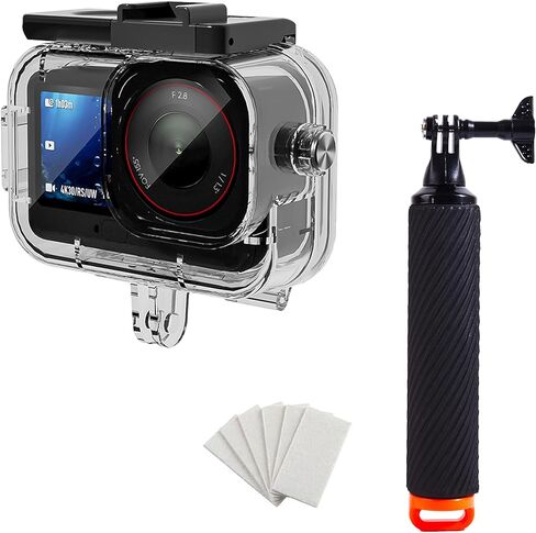 حافظة مضادة للماء مع عصا عائمة لـ DJI OSMO Action 6، 70M/229FT غطاء تحت الماء مع عدسة مضادة للضباب وحامل سريع الفك للغوص والغطس وملحقات Action 6 in Kuwait