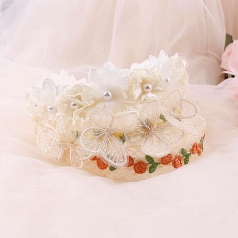 OOSAKU 3Pack Pearl Flower Headbands for Baby Girls Toddler Headband Hair Bands For Pretty Gifts Cute Trendy Stuff (FK-B-H) in Saudi Arabia