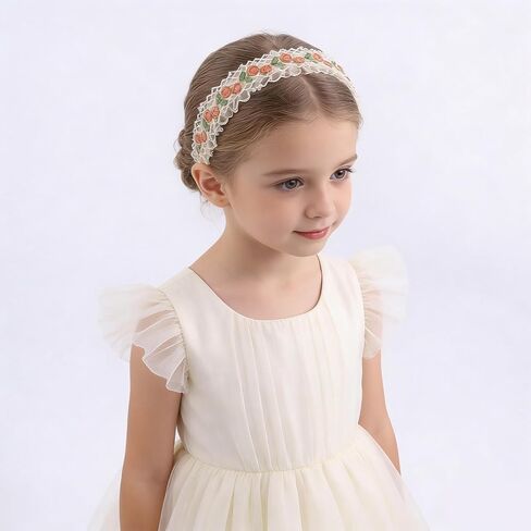 OOSAKU 3Pack Pearl Flower Headbands for Baby Girls Toddler Headband Hair Bands For Pretty Gifts Cute Trendy Stuff (FK-B-H) in Saudi Arabia