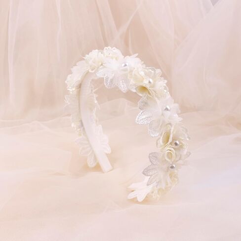 OOSAKU 3Pack Pearl Flower Headbands for Baby Girls Toddler Headband Hair Bands For Pretty Gifts Cute Trendy Stuff (FK-B-H) in Saudi Arabia