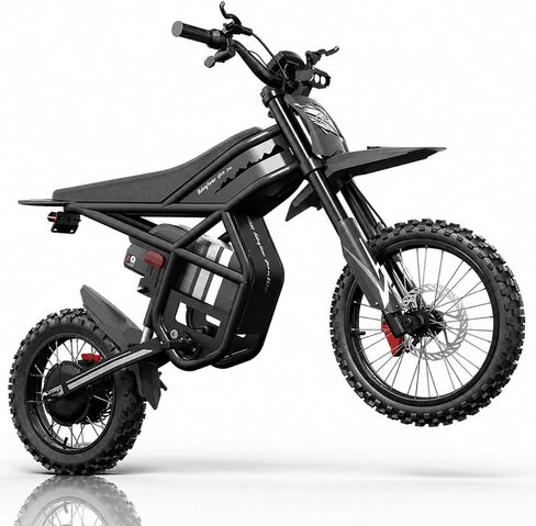 Riding'times Ebike for Teens Adults, 60V 25AH 40MPH // 48V 27AH 37MPH Electric Dirt Bike with 14"/12" Motorcycle Tire, 3000W/2000W Dual Hydraulic Brake Mountain Off-Road Dirtbike for Ages 13+ in Saudi Arabia