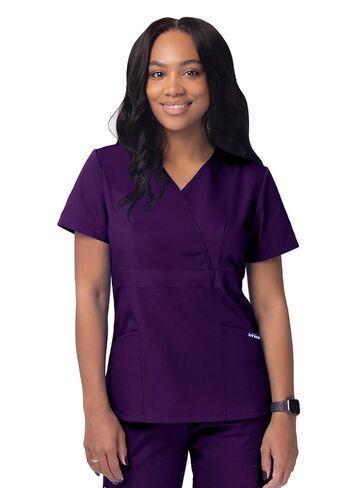 Sivvan Scrubs للنساء - Mock Wrap Scrubs - S8302 - شربات - M in Saudi Arabia