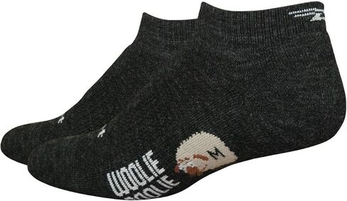 DEFEET - Woolie Boolie 1" - D-Logo - Ankle Sock - Cycling, Running, Everyday Sock in Kuwait