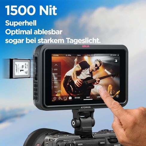 Atomos Ninja RAW: مسجل شاشة ProRes/ProRes RAW مع التحكم في الكاميرا لكاميرات HDMI والكاميرات التي لا تحتوي على مرآة in Kuwait