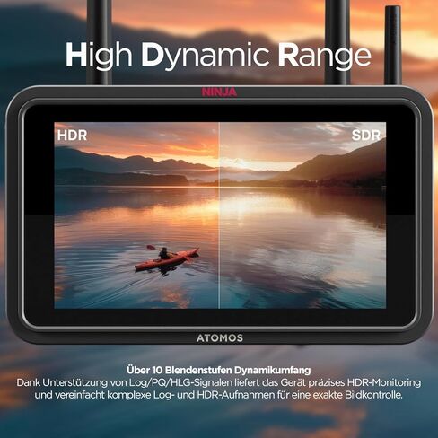 Atomos Ninja RAW: مسجل شاشة ProRes/ProRes RAW مع التحكم في الكاميرا لكاميرات HDMI والكاميرات التي لا تحتوي على مرآة in Kuwait