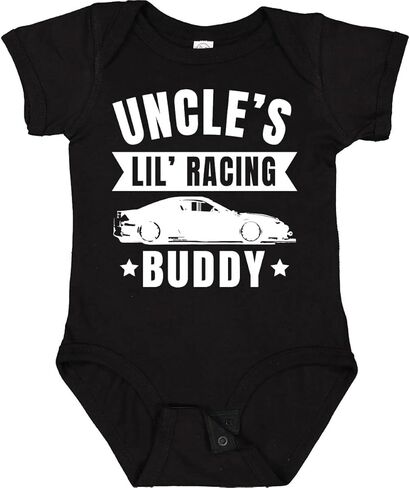 inktastic Uncles Lil Racing Buddy Baby Bodysuit in Kuwait