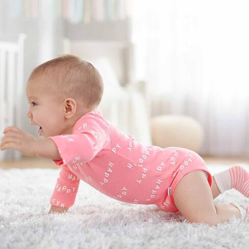 5-Pack Baby Girls Fox Long Sleeve Onesies® Bodysuits in Kuwait