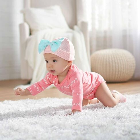 5-Pack Baby Girls Fox Long Sleeve Onesies® Bodysuits in Kuwait