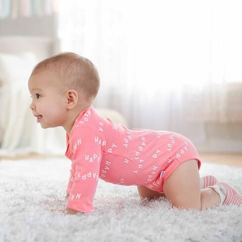 5-Pack Baby Girls Fox Long Sleeve Onesies® Bodysuits in Kuwait