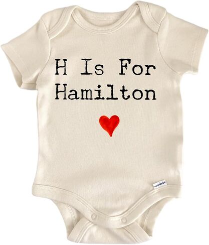 H Is For Hamilton - Baby Boy Girl Clothes Bodysuit Funny Cute in Kuwait