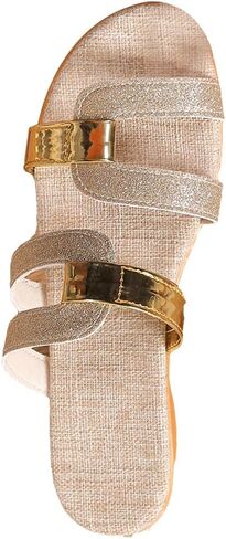 Women's Wedge Sandals Arch Support Comfortable Slide Sandal Open Toe Orthotic Walking Sandals Dressy Slip On Beach in Saudi Arabia