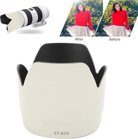 FILFEEL ET-83II Reversible Lens Hood for EF 70-200mm F2.8 L USM - Lightweight, and ReflectionReducing Design in Kuwait