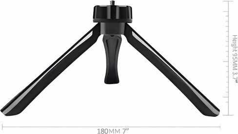 Tinyfish Desk Tripod Camping Lantern Standard 1/4 Inch Screw Mountable Projector Camera Cell Phone Bracket Flash Light ... (Mini-Desk-Tripod Only) in Saudi Arabia