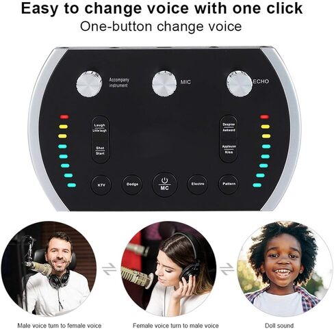 بطاقة الصوت واجهة الصوت الإنترنت الخارجي البث المباشر Musik Live ينطبق أو ميكروفون التسجيل الغيتار Rnchor in Kuwait