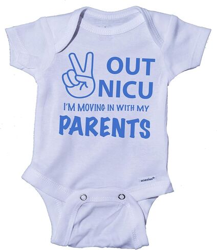 السلام خارج Nicu أنا ذاهب إلى المنزل مع والدي - زي Nicu Grad، بدلة Nicu Baby in Kuwait