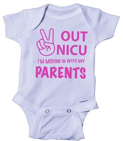 السلام خارج Nicu أنا ذاهب إلى المنزل مع والدي - زي Nicu Grad، بدلة Nicu Baby in Kuwait