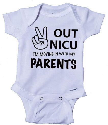 السلام خارج Nicu أنا ذاهب إلى المنزل مع والدي - زي Nicu Grad، بدلة Nicu Baby in Kuwait