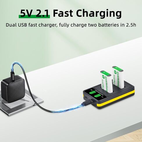 بطارية Tectra NP-BX1 وشاحن مزدوج LED لسوني ZV-1، ZV-1F، ZV-1 II، Cyber-Shot DSC-RX100 (II/III/IV/V/VA/VI/VII)، DSC-HX80، HX90V، HX95، HX99، RX1، RX1R II، FDR-X3000 in Kuwait