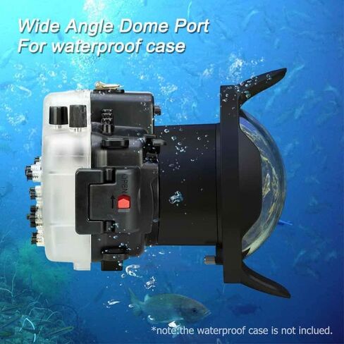 غطاء Searogs تحت الماء لهاتف Sony A7iii A7riii مع طقم منفذ قبة WA005F [40 م/130 قدم] جراب مقاوم للماء مع قبة 6 بوصة لهاتف Sony A7r3 A7m3+ 16-35 مم F4/ 28-70 مم F3.5-5.6 in Kuwait