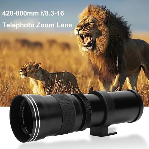 Andoer 420-800mm F8.3-16 عدسات تكبير يدوية RF Mount لكاميرات RP R3 R5 R5 C R6 R6 Mark II R7 R8 R10 R50 R100 SLR in Kuwait
