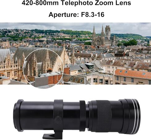 Andoer 420-800mm F8.3-16 عدسات تكبير يدوية RF Mount لكاميرات RP R3 R5 R5 C R6 R6 Mark II R7 R8 R10 R50 R100 SLR in Kuwait