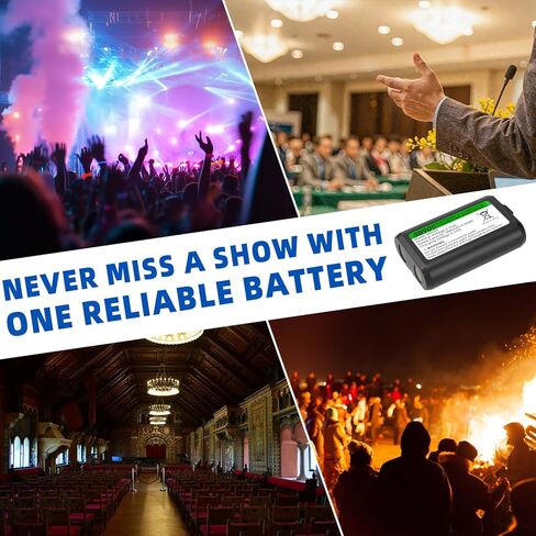 SAPBJ Upgraded 1800mAh Replacement Battery for Shure SB900B SB900A SB900B SB900, Compatible with Shure P3RA, P9RA+, P10R+ Receivers, ULX-D, QLX-D, AD Series Transmitters, All Associated Docking, etc. in Kuwait