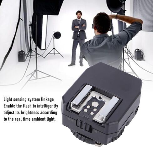 Akozon Camera Flash Hot Shoe Adapter High Speed Sync TTL Hot Shoe Riser Extender for Studio Outdoor Photography in Kuwait