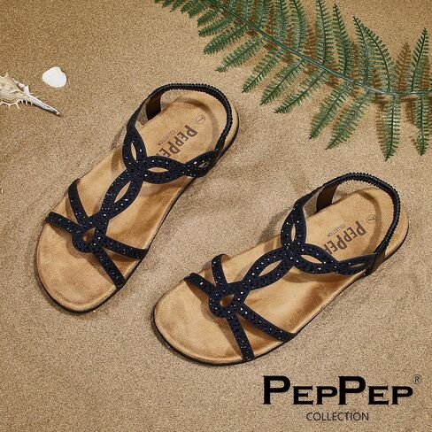 Women's Elegant Bohemian Braided Strappy Flat Sandals - Vegan Leather Open Toe Dressy Sandals with Adjustable Heel Elastic Strap for Custom Comfort in Saudi Arabia