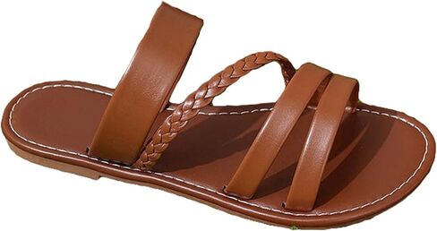 Flat Sandals for Women Summer Dressy Sandals Shoes Comfortable Open Toe Slides Slippers Casual Vacation Beach Slipper Shoes in Saudi Arabia