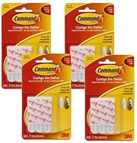 Command Medium Mounting Refill Strips, 9-Strip , Pack of 4 in Saudi Arabia